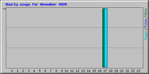 Hourly usage for November 2020