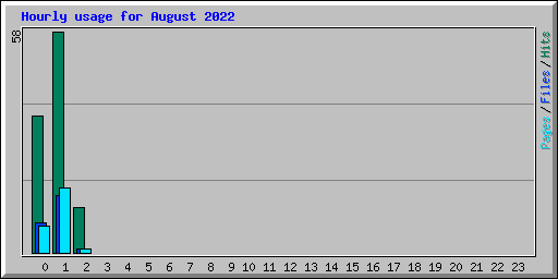 Hourly usage for August 2022