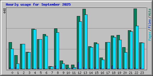 Hourly usage for September 2025
